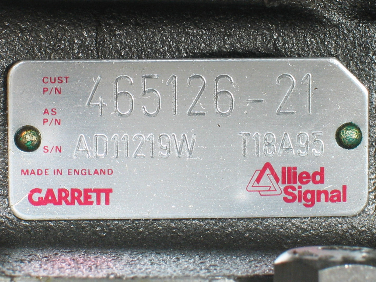 NEW OEM Garrett T18A95 Turbo Marine Cummins KT-19-M 18.8L Diesel 465126-5021