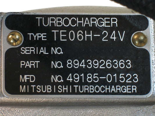 NEW OEM Mitsubishi TE06H Turbo GMC Chevy Topkick Isuzu 6HK1XR 7.8L 49185-01523