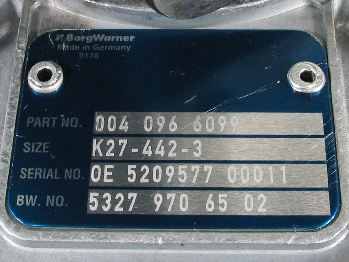 NEW OEM BorgWarner K27 Turbo Mercedes-Benz Bus Truck OM442LA 14.62L 53279886502