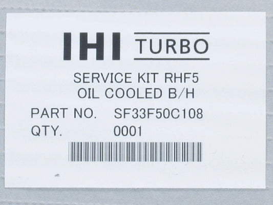 NUEVO kit de reparación IHI RHF5 Yanmar Marine Industrial 4TNV98T 4TNV106T SF33F50C108