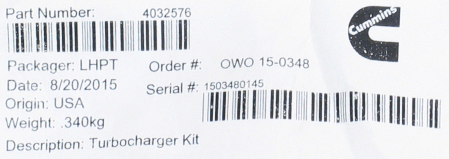Camión turbo Holset HE551V remanufacturado OEM Cummins ISX Diesel 2881994 3768264