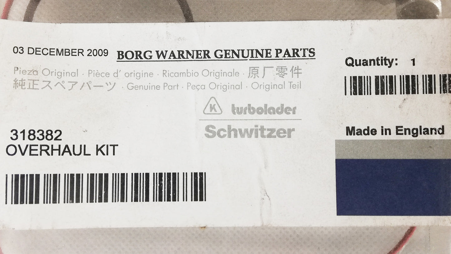 NEW OEM BorgWarner S200 Repair Kit CAT 7L 3126 9L C9 John Deere 8.1L 6081 318382