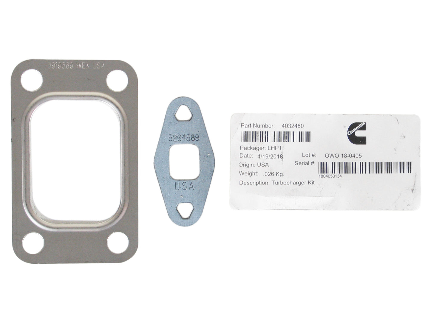 NEW OEM Holset HX30W Turbo Industrial Cummins 4BTE Engine 4033301H 4035052