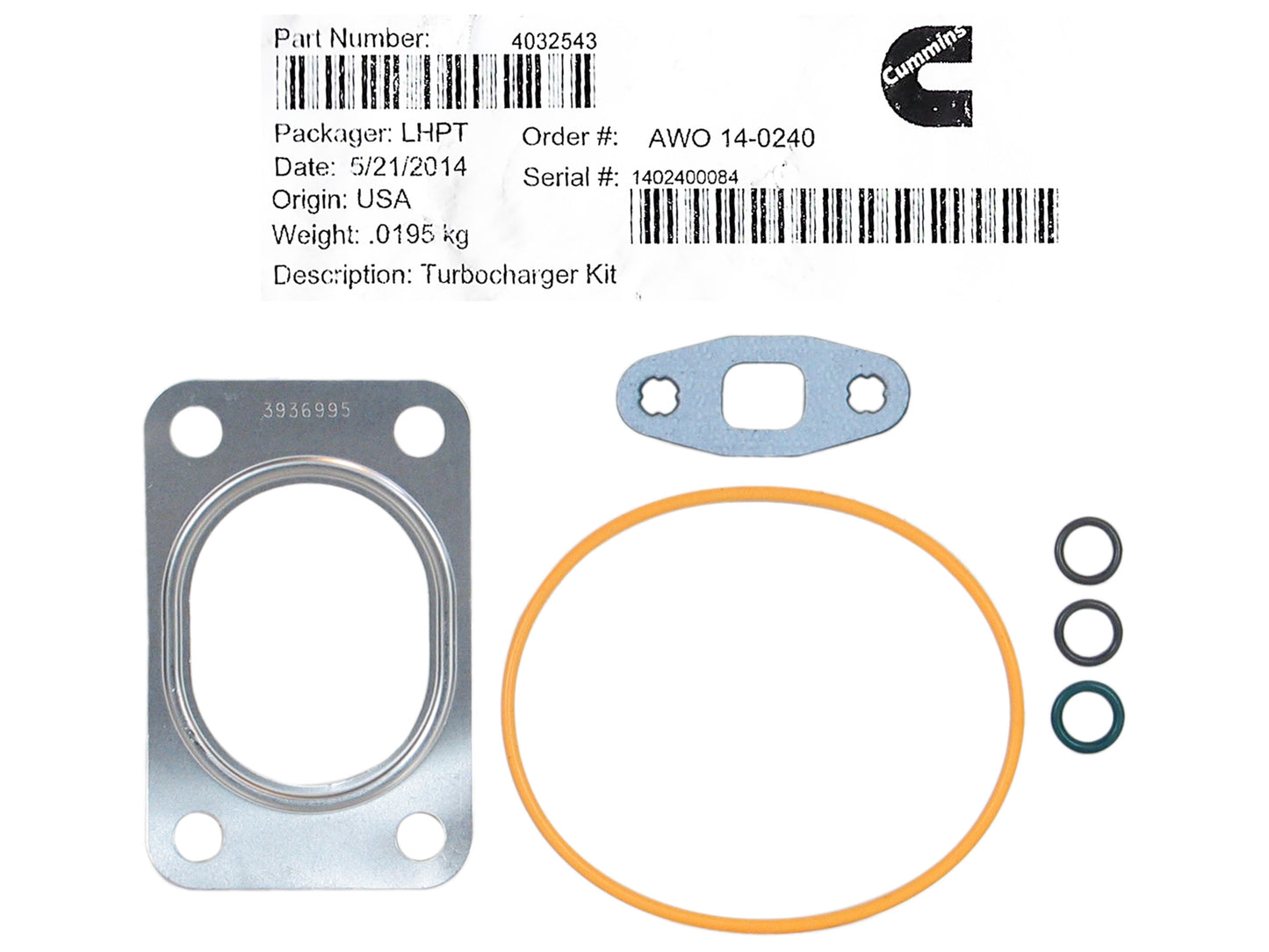 NEW Holset HX25W Turbo Komatsu PC100 PC160 PC200 Excavator 4B 4039714 4038790