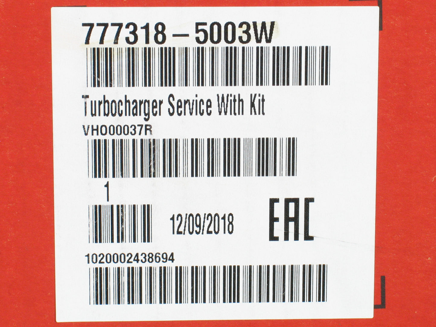 NEW Garrett GTB2056VK Performance Turbo Mercedes Sprinter OM642 3.0 777318-5003W