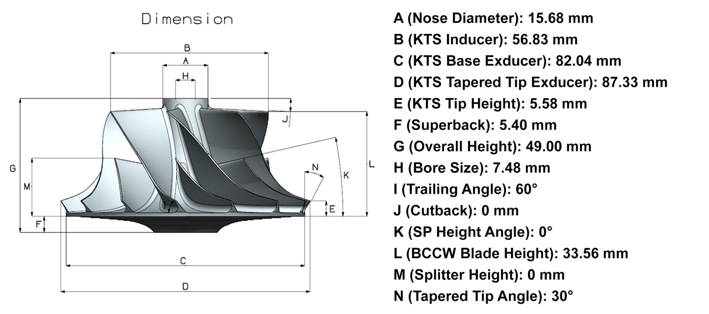 NEW Turbo Billet Compressor Wheel Ford F-350 Truck 6.0L Powerstroke MFS3725C