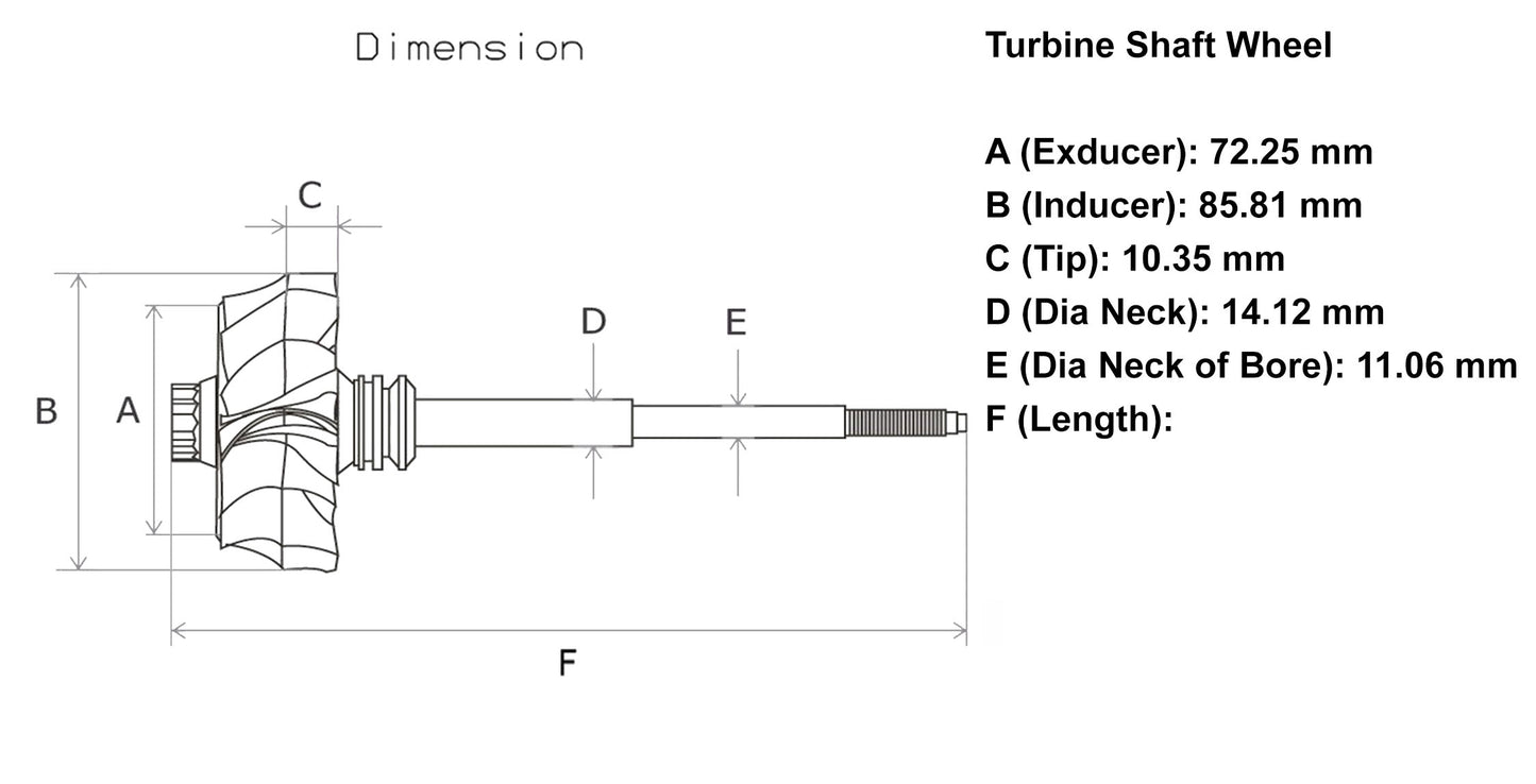 NEW HE561VE Turbine Wheel Freightliner Truck 8.9L ISC ISL Dodge Ram 6.7L ISM