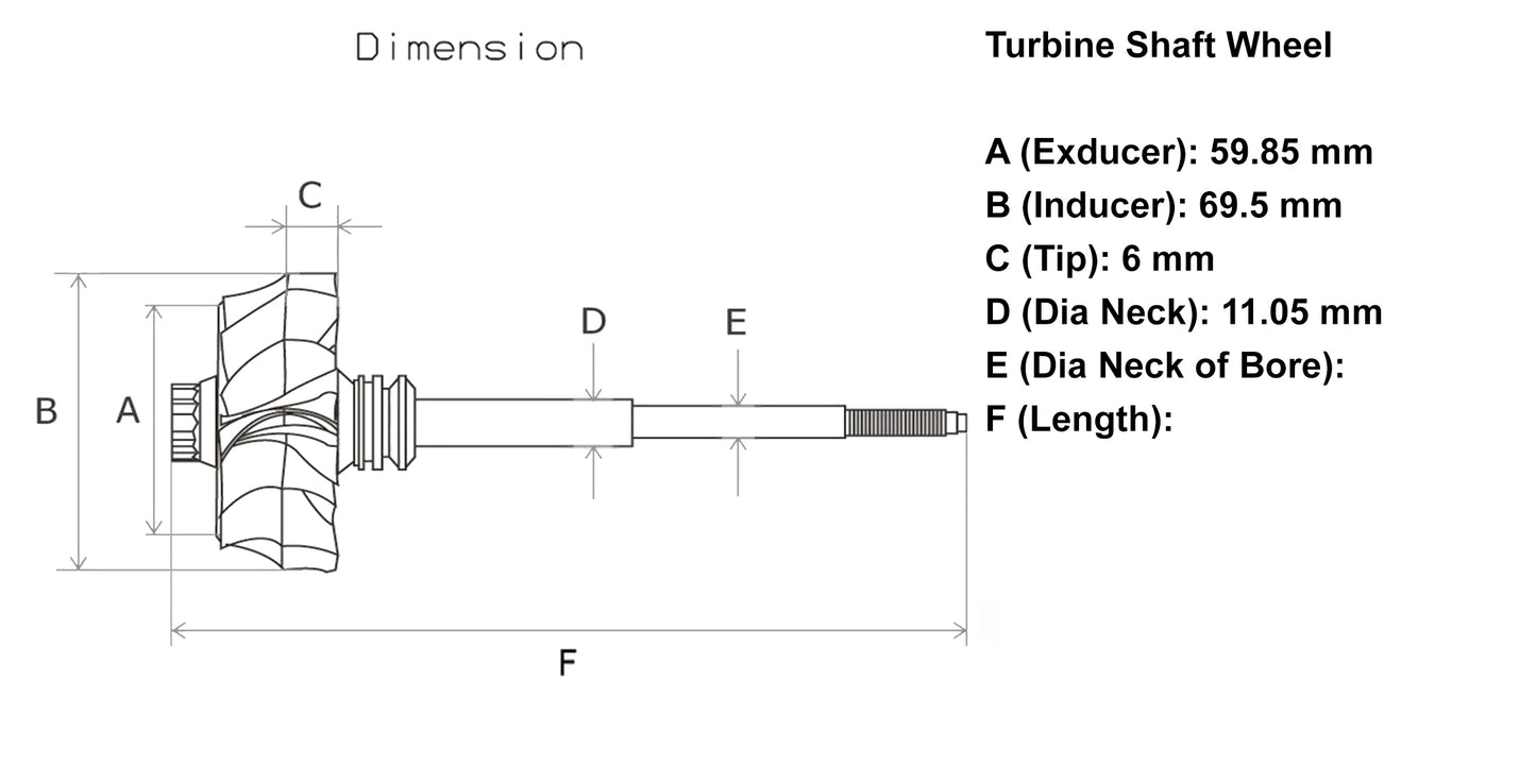 NEW HE300VG Turbine Wheel Dodge Ram 6.7L ISM Freightliner Truck 8.9L ISC ISL