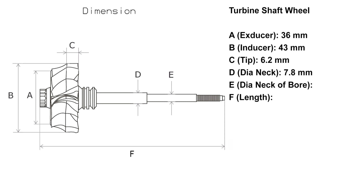 NEW GT1749V Turbine Wheel Audi A3 A4 A6 VW Golf Passat 1.9L TDI 434533-0009