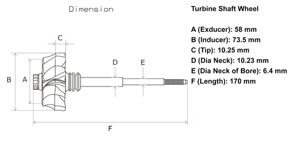 NEW T04B Turbine Wheel Iveco John Deere 6329 Komatsu Volvo Truck 410188-0002