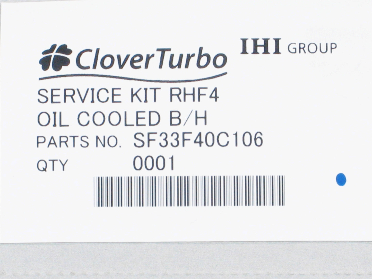 NEW OEM IHI RHF4 Repair Kit for Nissan 2.5L YD25DDTi Yanmar 4TNV84T SF33F40C106