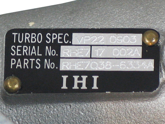 NEW IHI RHE7 Turbo Shantui TY160B CAT Bulldozer C6121ZG05h 6121 VB730042 VP22