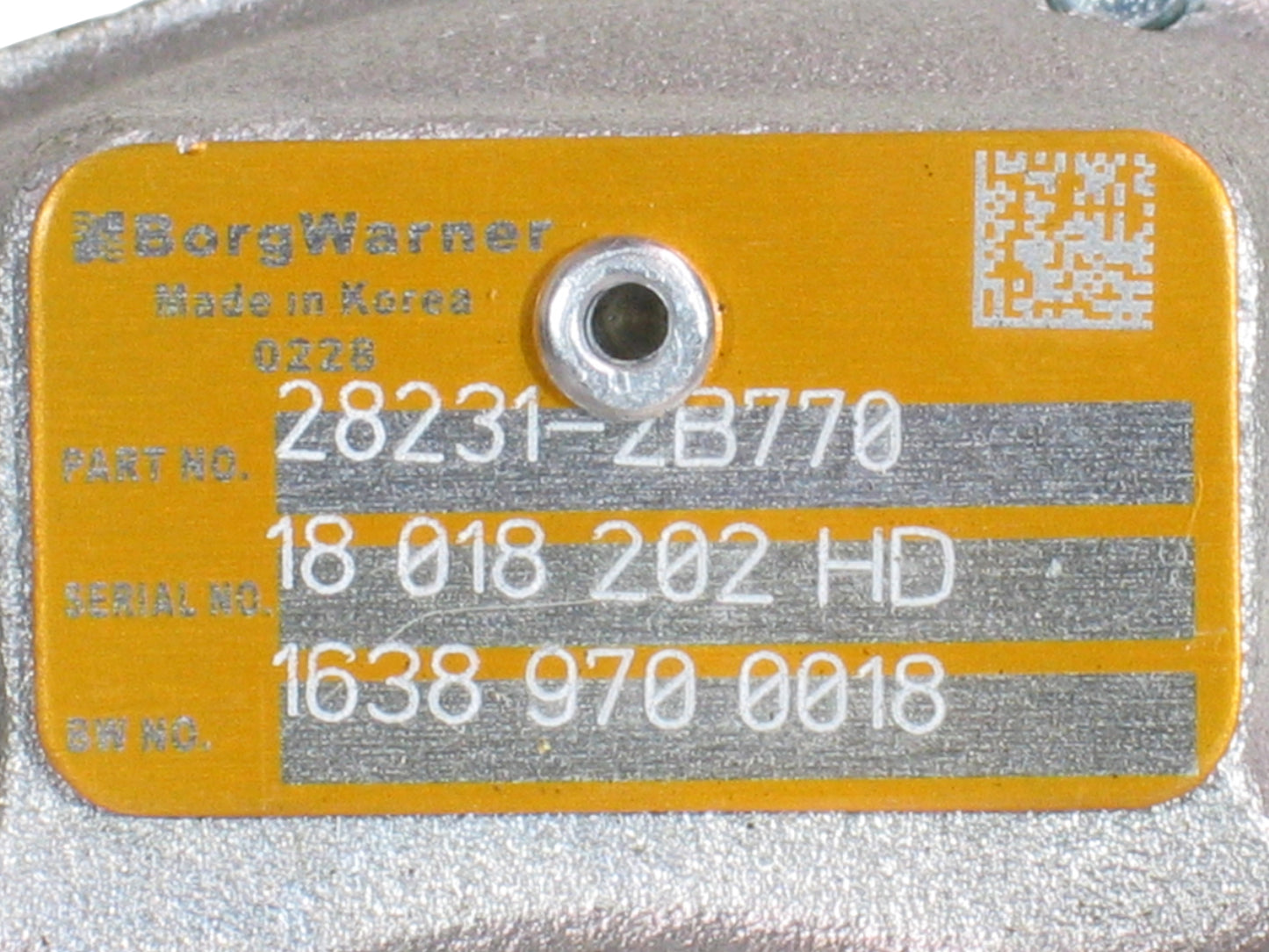 NEW BorgWarner B01G Turbo for Hyundai Sonata Kia Optima G4FJ L4 1.6L 16389880018