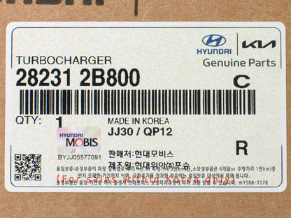 NEW Mobis RHF5 Turbo for Hyundai Elantra 1.6L Kia Forte Soul 2.0L 28231-2B800