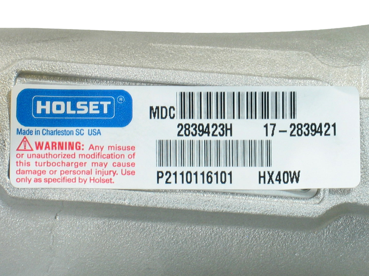 NUEVO Holset HX40W Turbo Case IH New Holland Tractor Cummins QSL 2881754 2389421