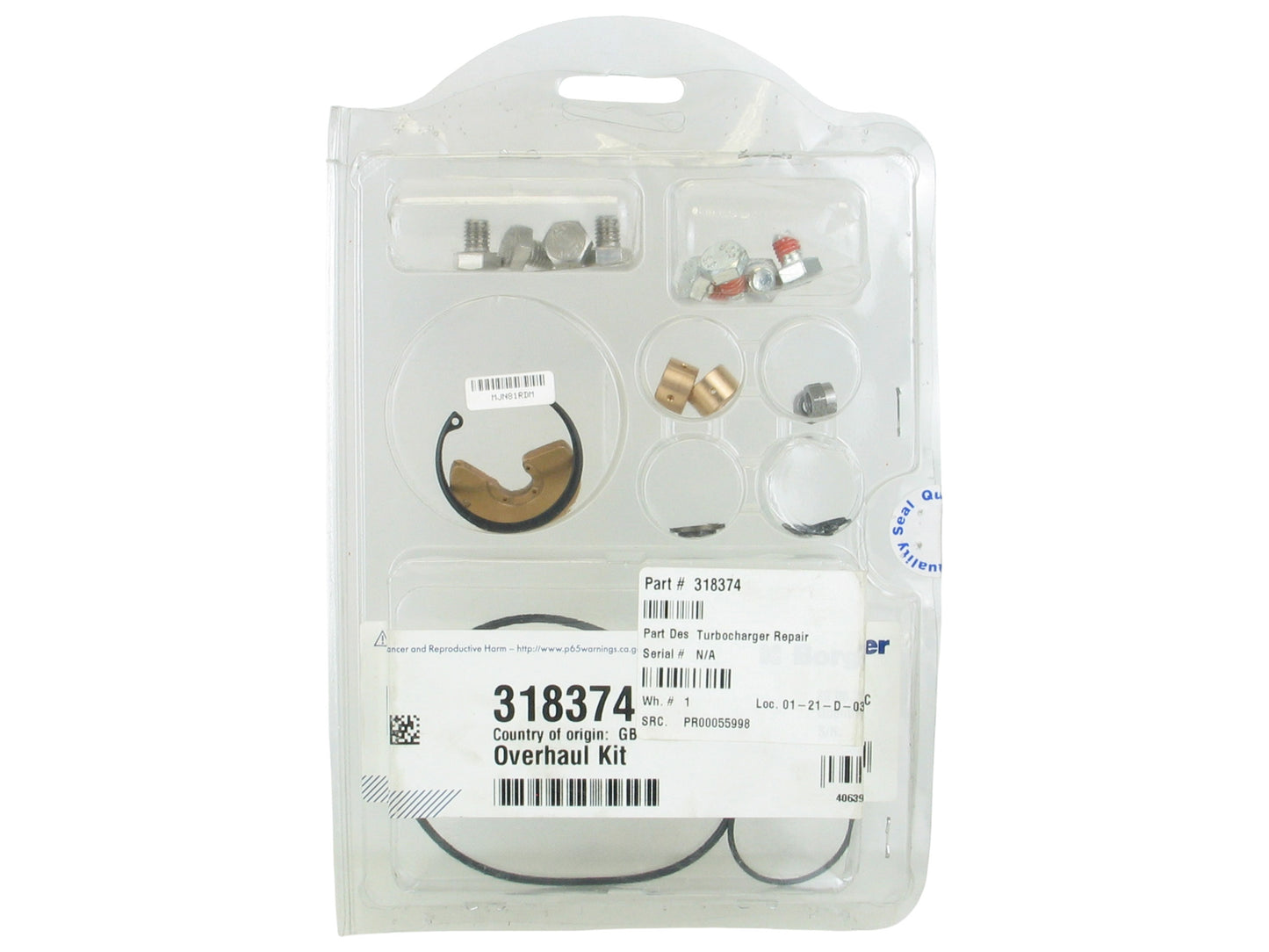 NEW BorgWarner S1B S100 Turbo Repair Kit 318374