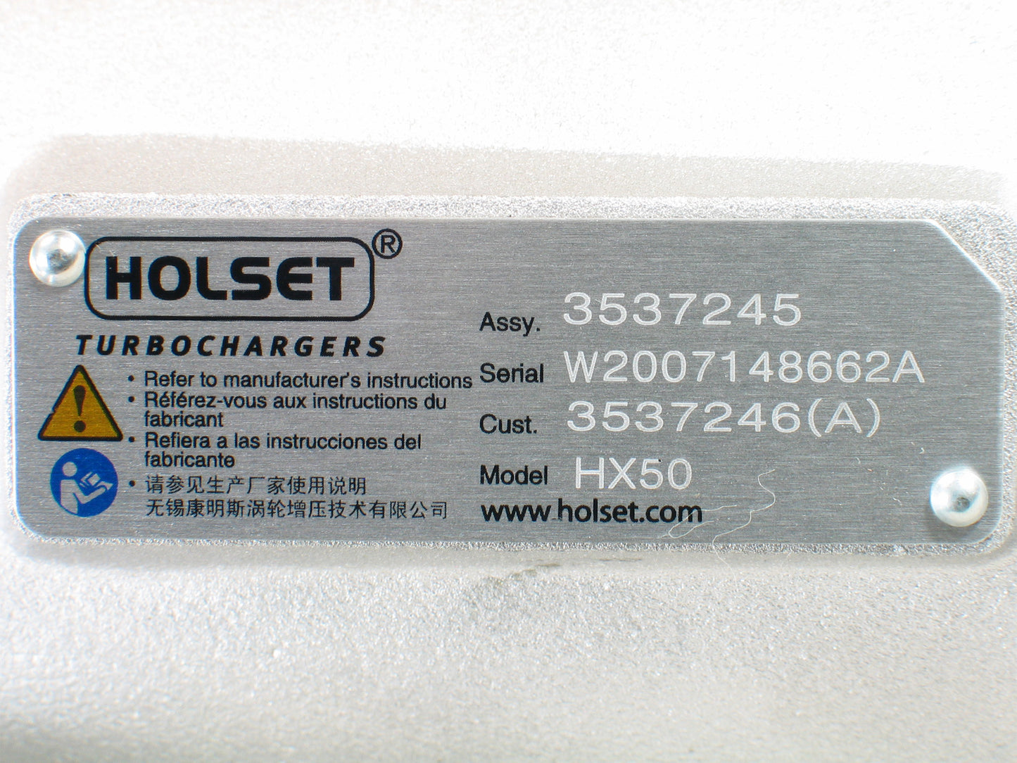 NEW OEM Holset HX50 Turbo Bus Industrial Loader Cummins M11-350 3537246 3537245