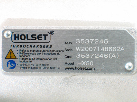 NEW OEM Holset HX50 Turbo Bus Industrial Loader Cummins M11-350 3537246 3537245