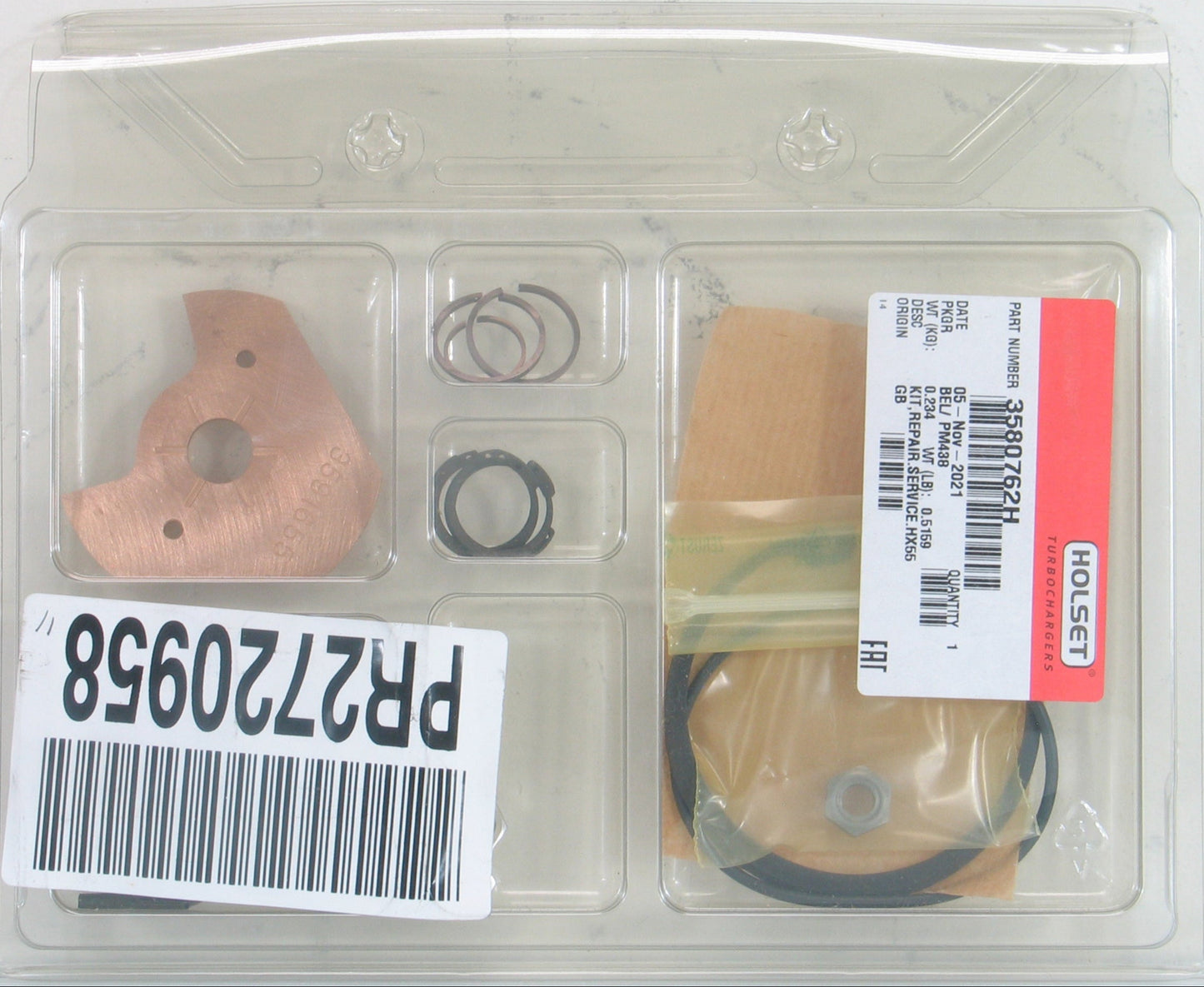 NEW Holset HX55 Turbo Repair Kit Volvo Truck D12 Cummins ISME M11 QSC 3580762