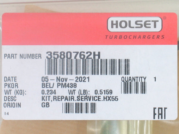 NEW Holset HX55 Turbo Repair Kit Volvo Truck D12 Cummins ISME M11 QSC 3580762