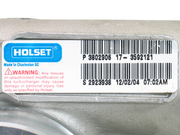 NEW OEM Holset HX30W Turbo Industrial Powergen Cummins 4BTA 3.9L 3592122 3592121