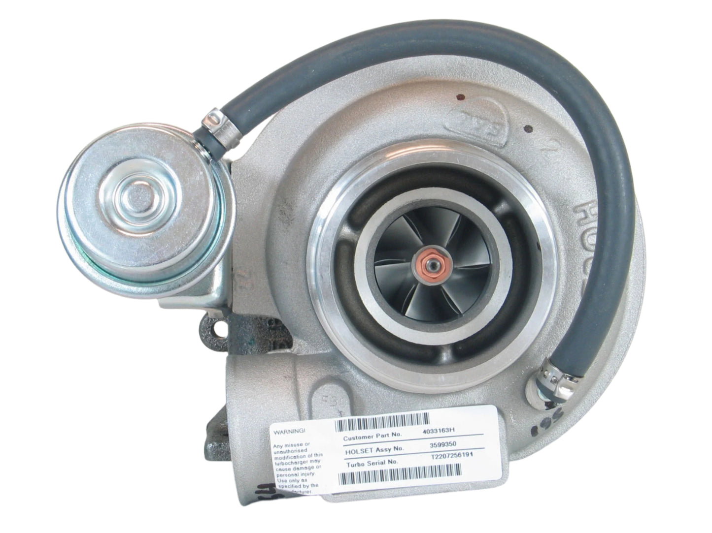 Nuevo OEM Holset HX25 Turbo Iveco retroexcavadora CDC 4 CYL 2V TC 4033163 3599350