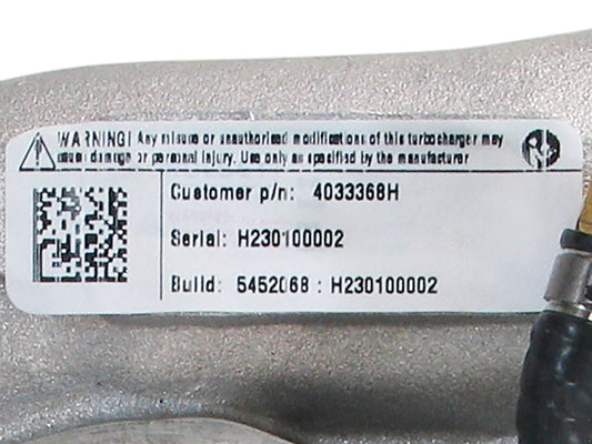 NEW OEM Holset HX35W Turbo Iveco Agricultural Loader 2V TAA SD 4033368 4035446