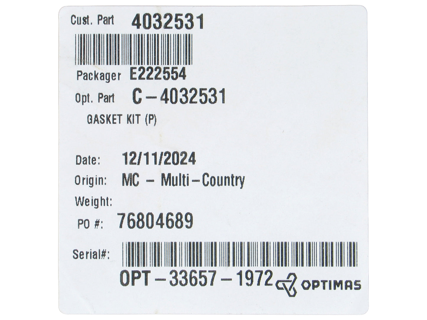 NEW Holset HE221W Turbo Agricultural Industrial Cummins QSB 4.5L 4040555 4040554