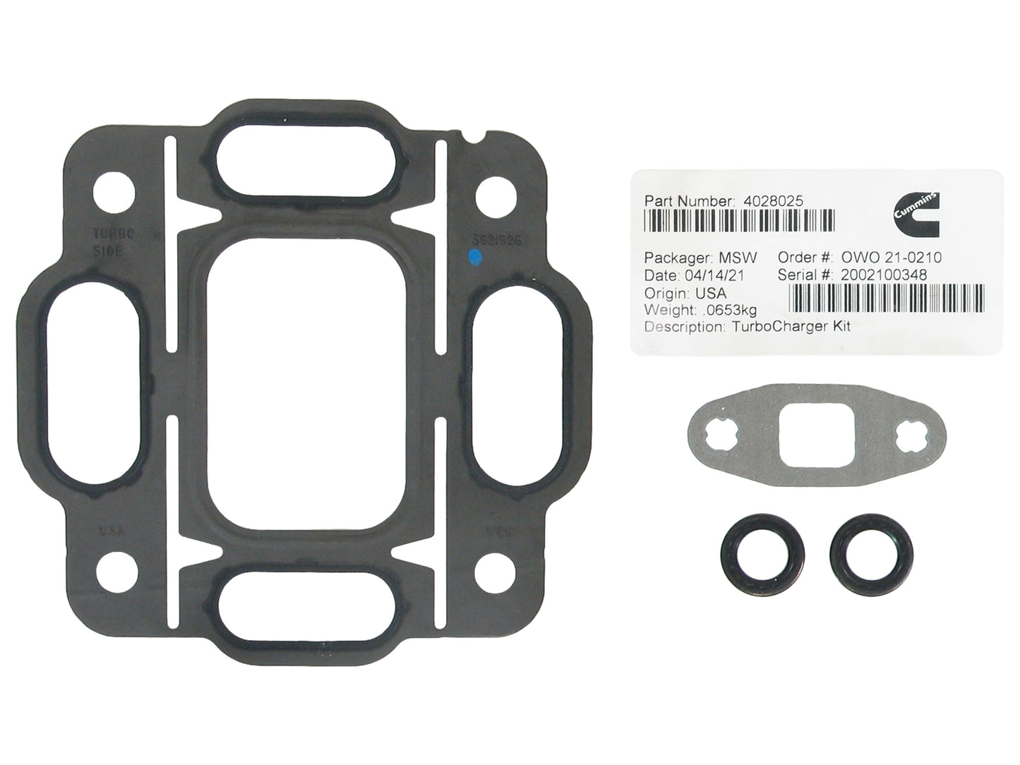 NEW OEM Holset HX55WM Turbo Marine Cummins Pegasus C Series 8.9L Engine 4041656