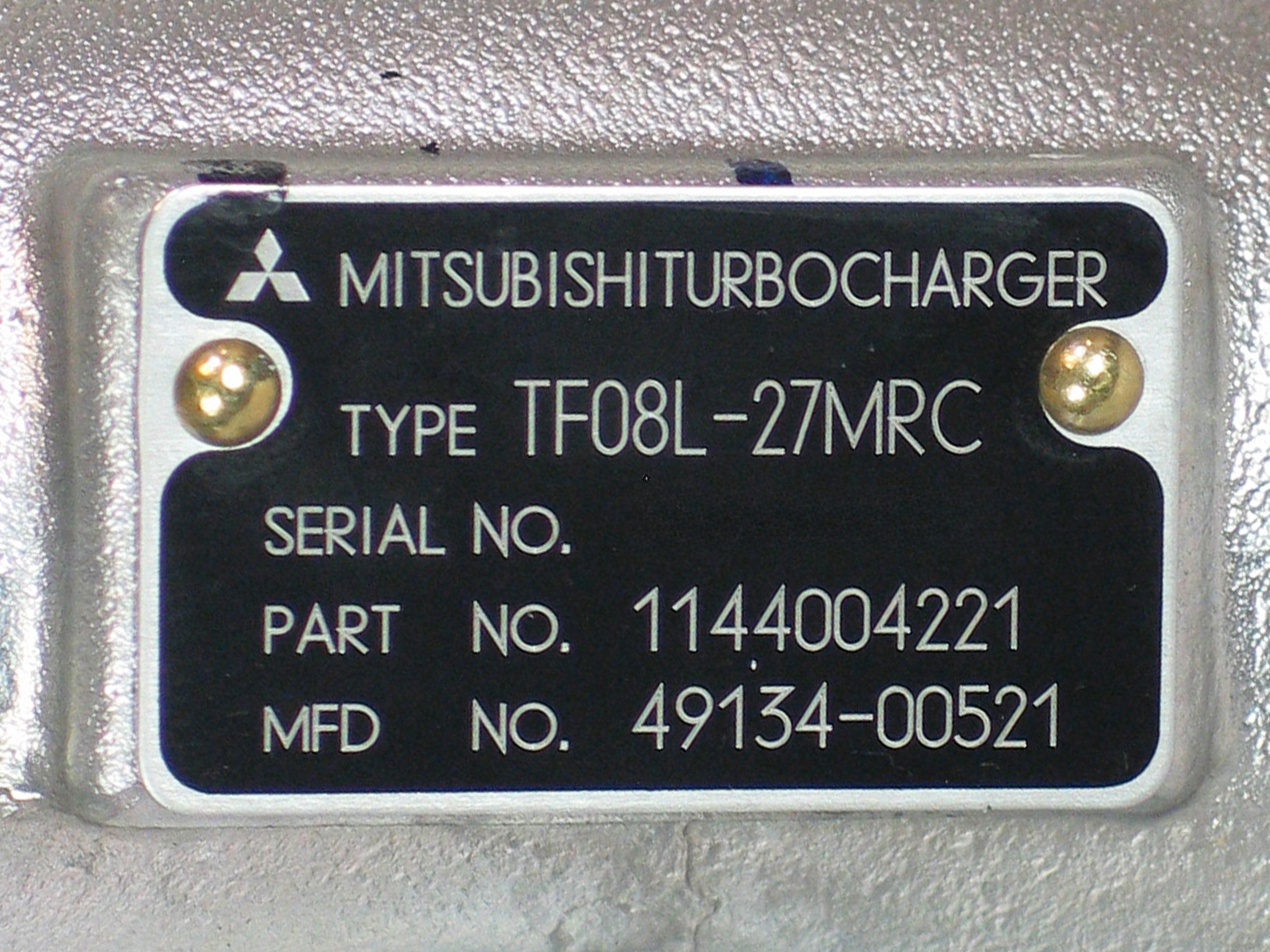 NEW OEM Mitsubishi TF08L Turbo Isuzu 49134-00521 – TurboTurbos