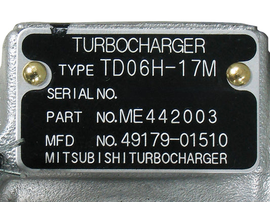 NUEVO OEM Mitsubishi TD06H Turbo Fuso Camión Autobús 6D34T2 4.9L ME442003 49179-01510