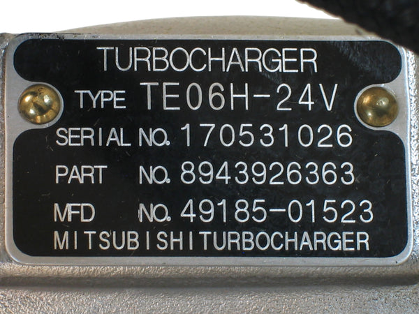 Nuevo OEM Mitsubishi TE06H Turbo GMC Chevy Topkick Isuzu 6HK1XR 7.8L 49185-01523