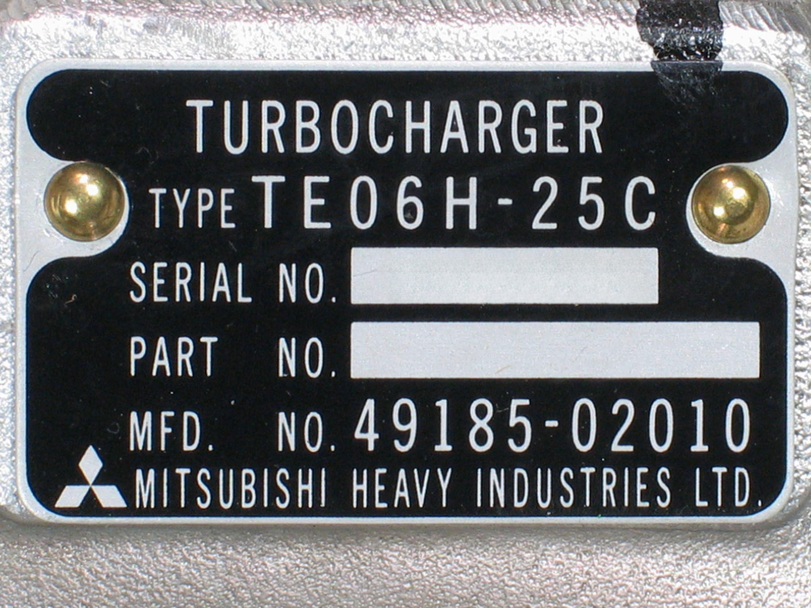 【T坊】 NEW OEM Mitsubishi TE06H Turbo Banks Ford 49185-02010 – TurboTurbos