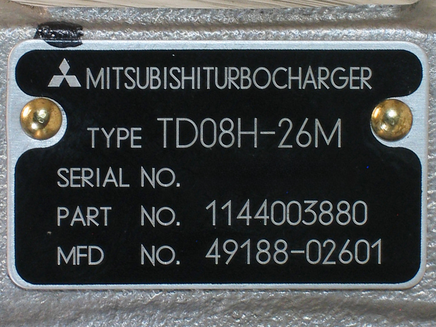 NEW OEM Mitsubishi TD08H Turbo Sumitomo SH430 Excavator Isuzu 6SD1TC 49188-02601