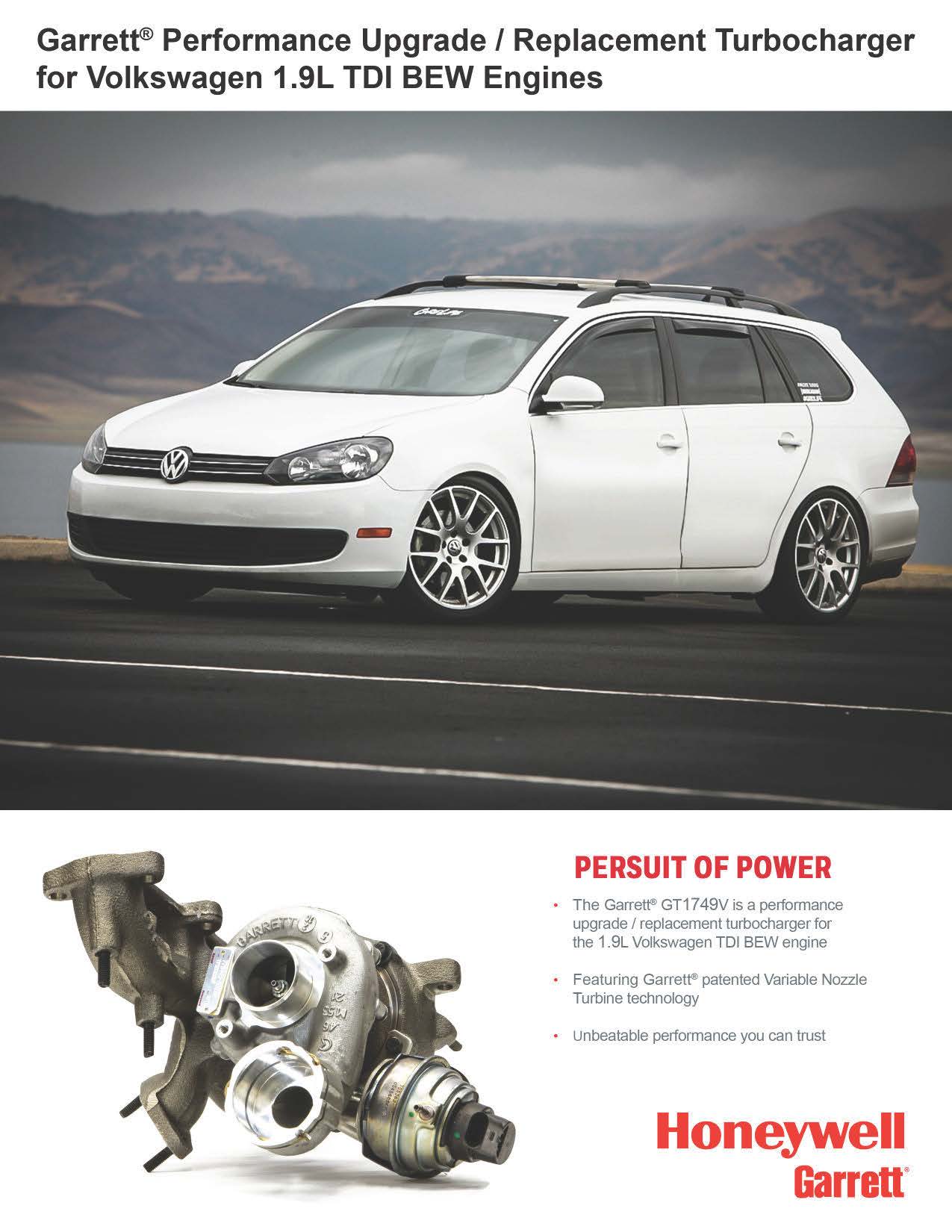 NEW OEM Garrett GT1749V Upgrade Turbo VW Golf Jetta Beetle 1.9L TDI 778445-5002