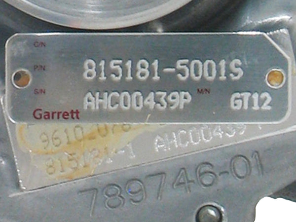 Nuevo Garrett GT1238SZ Turbo JCB Lombardini Industrial KDI1903TCR 1.9L 815181-5001