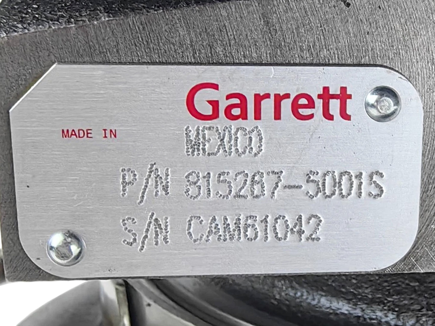 NEW OEM Garrett GTA4702 Turbo CAT Industrial Truck C15 15.2L Diesel 815267-5001