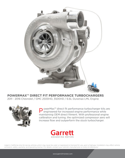 NEW Garrett GT3788V Turbo GMC Chevy 2500HD 3500HD Duramax LML 6.6L 886976-5004