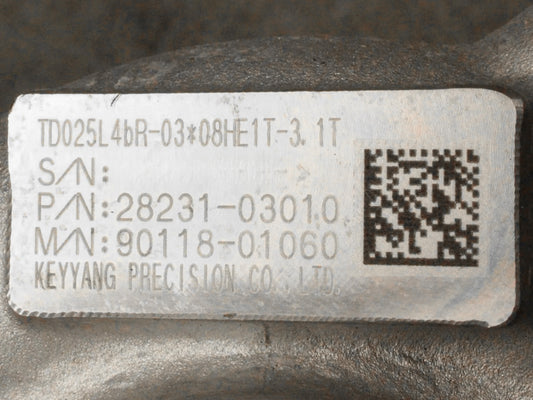 NEW OEM TD025L Turbo for Hyundai Elantra L4 1.4L Gas 28231-03010 90118-01060