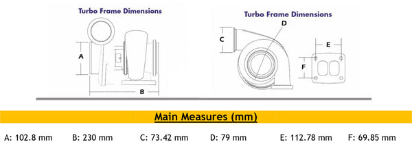 GT42 Turbo Universal T6 Cojinete de flotación libre Steyr WD615 723117-5001