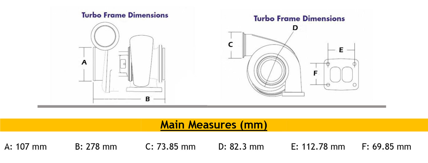 GT42WG Turbo Universal T6 Journal Oil Cooling Wastegated SC11CB290Q2 775366-5001