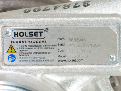 NEW Holset HE200VG Turbo Industrial Cummins QSB 4.5L 5502899 5326281 5326257