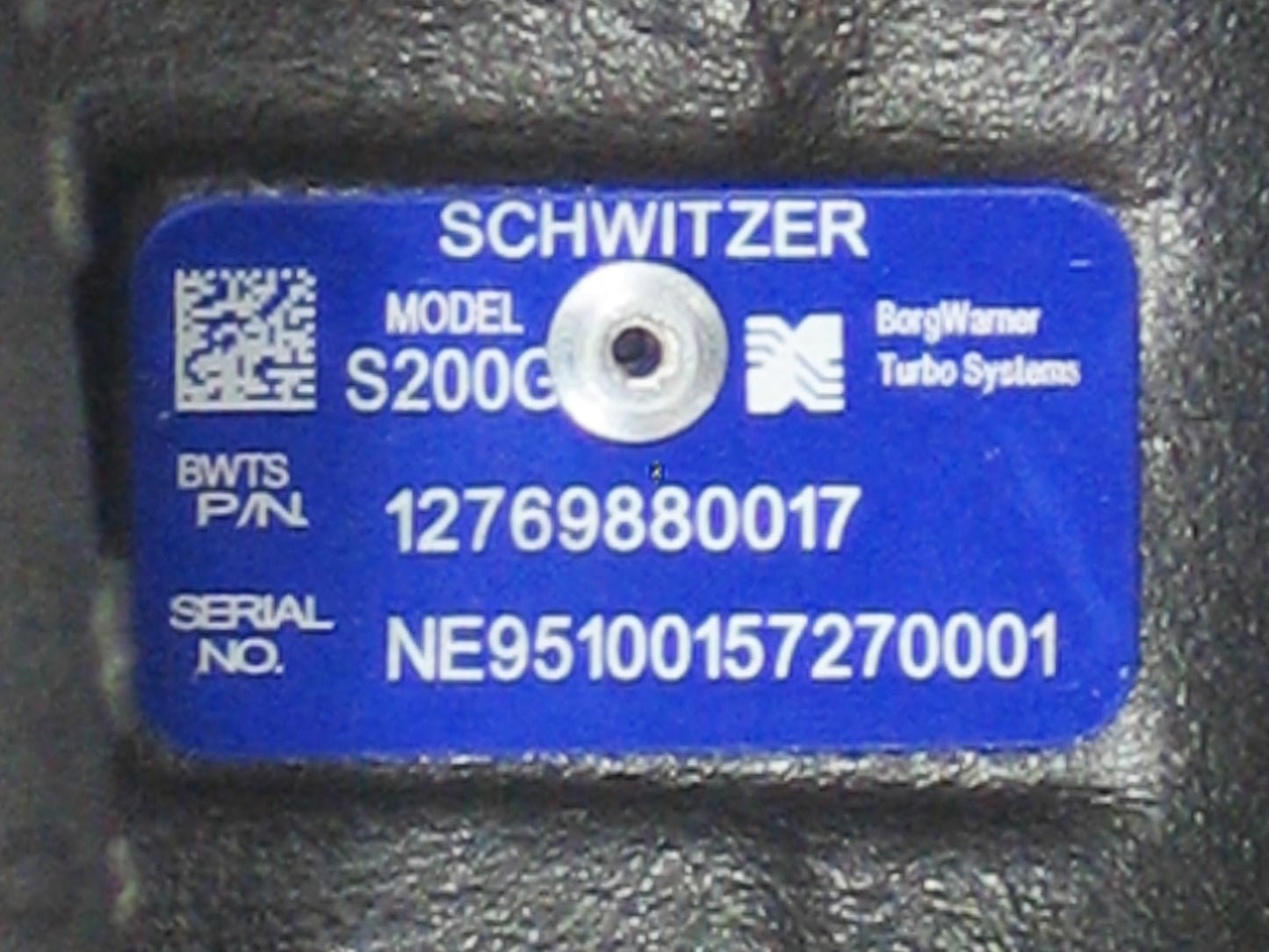 NEW OEM BorgWarner S200G Turbo Deutz BF6M1013-28 Euro 3 7.14L Diesel 12769880017