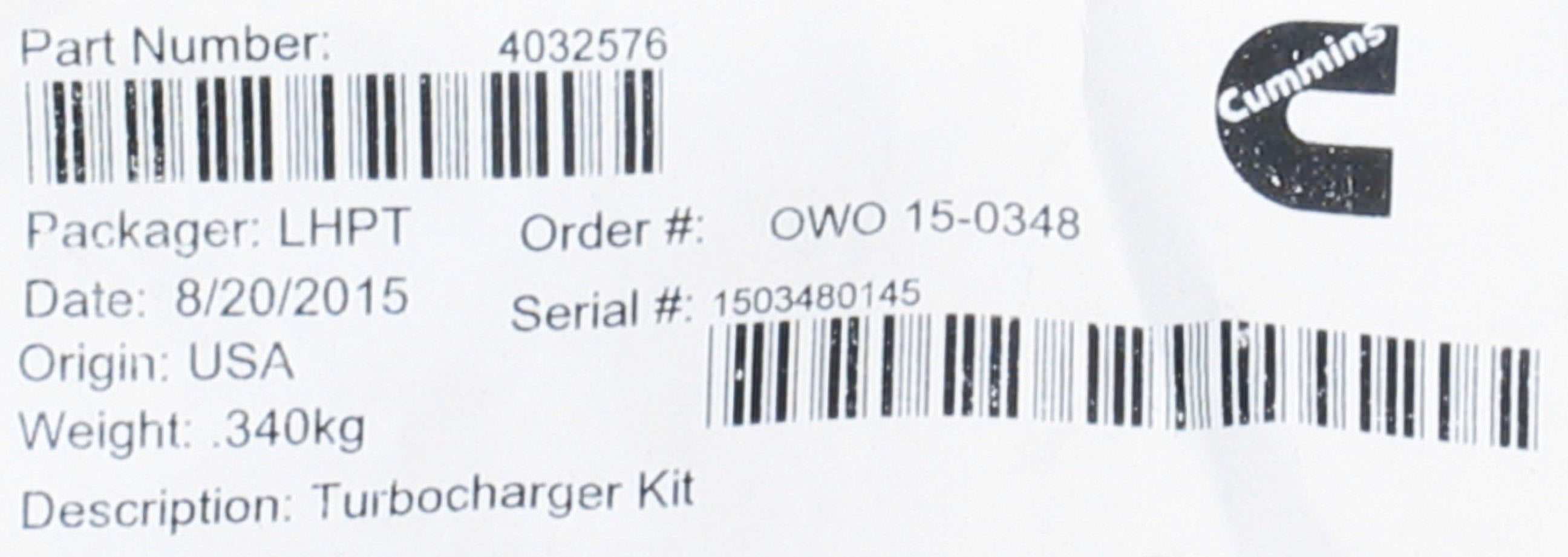 Remanufactured Holset HE551V Turbo Cummins 3768264 2881994HX
