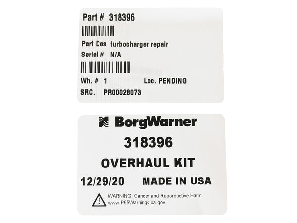 NEW BorgWarner S400 Turbo Repair Kit Mercedes Truck OM457LA CAT C18 3406E 318396