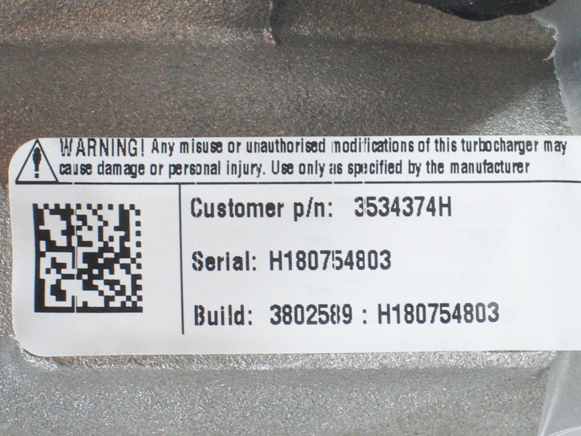 Marine Cummins 6BT Diesel Engine 5.9L 3534374H 3534373 NEW OEM Holset H1C Turbo - TurboTurbos