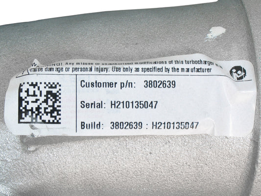 NEW OEM Holset H2D Turbo Marine Cummins 6C 8.3L Diesel Engine 3535044 3535043