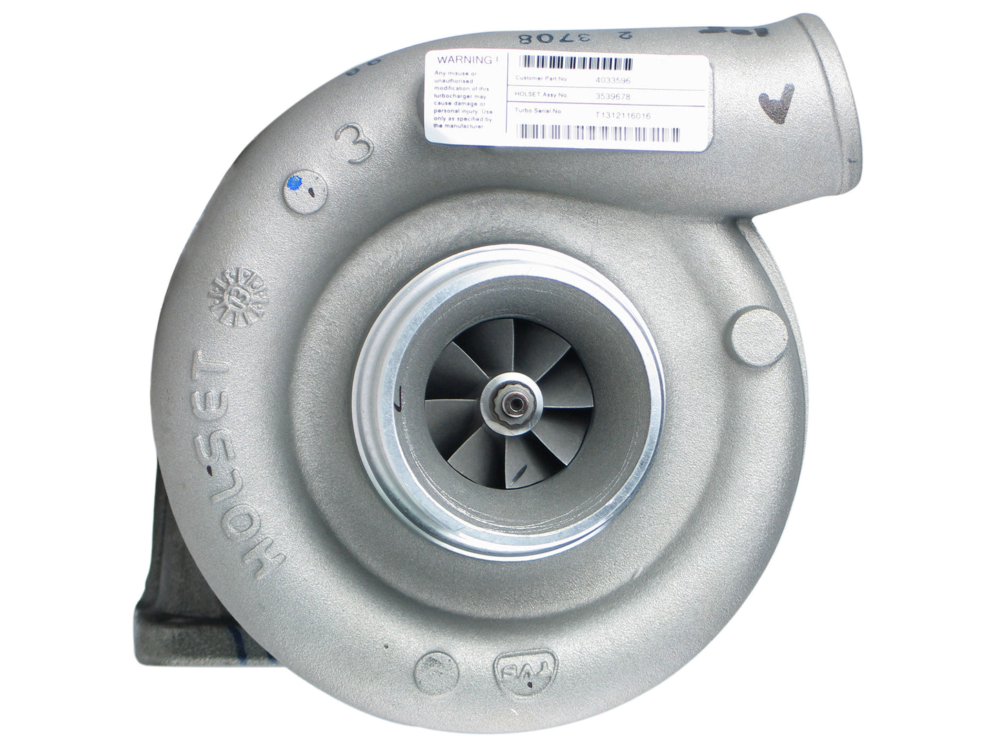 Nuevo OEM Holset HX35 Daewoo Doosan Excavadora DB58TI DE58TIS 5.8L 4033596 3539678