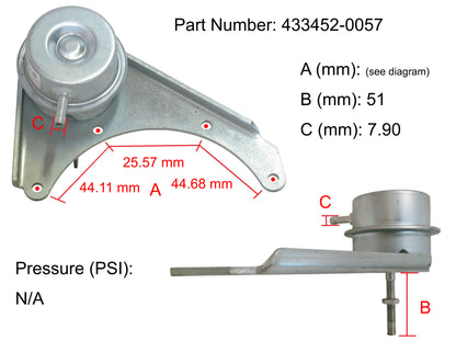 NUEVO OEM Garrett TB34 Turbo Actuador Cummins 6BT 6BT5.9 5.9L 433452-0057