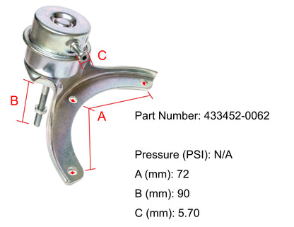 NUEVO Actuador de turbocompresor Garrett OEM 433452-0062